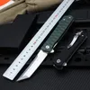 Katlanır Bıçak D2 Çelik Ve Dayanıklı Kaymaz G10 Kolu Seramik Bilyalı Rulmanlar Açık Avcılık EDC Bıçaklar Aracı TunaFire GT-888