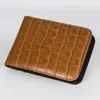 Kolorowe palenie cygaro torba Case Case Crocodile Wzór PU Leather Suche Herb Tobacco Proll Rolling Roller Papieros Pakiet Pakiet Kieszonkowy Pokrowiec DHL za darmo