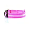 Dog Collars & Leashes Adjustable LED Collar Light USB Flashing Lit Pet Safety Suitable For Small Dogs And Cats Size M