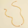 Aprilwell gothique perle colliers ras du cou pour femmes Collier collier esthétique 2021 feuille d'or chaîne bijoux accessoires cadeau Egirl AA220315