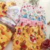 2 pcs baby girls jk personalizar vestidos crianças urso imprimir vestido com pant toddler loilla bola vestido menina aniversário vestidos 210615