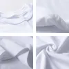 Estate 100% cotone morbido T-shirt da uomo Casual manica corta O-Collo Regular Fit Nero Bianco Giallo Basic Top Tees M-4XL 210629
