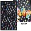 5D Stereo Relief Nails Art Colorful Love Star Moon Nail Glue Glue Manicure Associory ملصقات الأظافر 2369809