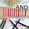 12 kolorów Ołówki Lip Matte Lipliner Wodoodporna Gładka Kolorowa Jedwabna Szminka Pióro Długotrwałe Pigmenty Lips Makeup