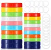 8 kleuren Gekleurde Plastic Mason Jar Deksels voor Bal Normale Mond Brede Mond BPA Gratis Food Grade Plastic Opslag Caps voor Mason/Inblikken