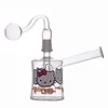 DHL Free Hookahs Verre Bong Tuyau d'eau Filtre Matrice Perc Mini Dab Rigs Bong Inline Percolateur Recycleur Cendrier Tuyau d'eau avec tuyaux de brûleur à mazout de 14 mm le moins cher