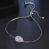 Lien, chaîne ORZTOON mode goutte d'eau mince bracelets en métal pour femme rétro luxe couleur or Bracelet à breloques à la mode femme bijoux