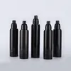 Bijvulbare 15 ml 50 ml Luxe Plastic Vacuüm Airless Cosmetische Crème Pomp Spray Flessen Soft Touch 30ml 100 ml Zwarte kleur