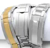 ST9 Edelstahl-Gürtel-Uhrenarmbänder, Gleitverschluss, automatisches Uhrwerk, 20 mm Größe, Herrenuhren, Herren-Armbanduhren