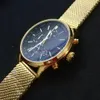 إلى P Quality Mens يشاهد جميع عمل المؤشر الوظيفي Quartz Watch Watch Stafless Strap Strap Waterprowatch