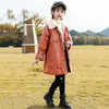 女の子服2021ロシアの子供のスノースーツプラスベルベットの暖かいアウターコート子供10代の女の子パーカー5-13 y H0910