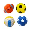 Soft Latex Pet Dog Toy Ball Squeak Toys Limpieza Diente Masticar Voz ToyPet Suministros Bolas de entrenamiento no tóxicas Durable WLL933