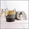 Storage Baskets Home & Organization Housekee Garden Laundry Organizer Basket Foldable Plastic Rattan Large Dirty Clothes Toy Fruit Portable