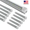 25Pack 8ft 150W , 4ft 5ft 6ft 8feet LED Tube Light V Shape Integrated LED Tubes 4 5 6 8 ft Cooler Door Freezer LED Lights