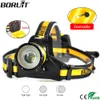 BORUiT B16 XM-L2 LED Leistungsstarke Stirnlampe 1200LM 3-Modus-Zoom-Scheinwerfer IPX5 Wasserdichte Camping-Jagd-Stirnlampe Verwenden Sie AA-Batterie P0820