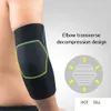 WorthWhile 1 PC Cuscinetti di supporto per gomito a compressione Tutore elastico per uomo Donna Pallacanestro Pallavolo Fitness Protettore maniche braccio