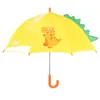 Petit dinosaure enfants parapluie dessin animé étudiant longue poignée lumière droite 210721