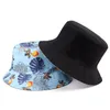 Unisex Panama Bob Chapeau Bucket Hat Women Double-side Harajuku Summer 2022 Fisherman Hats Floral Print Hip Hop Fishing Sun Cap Wide Brim El