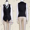 Bungo Stray Dogs Dazai Osamu Cosplay Anime Costume Lungo Giacca Cappotto Vestito Adulto Uomini Halloween Costume di Natale Y0903