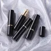 Frascos de armazenamento frascos recarregáveis ​​mini mini preto frasco de perfume atomizador spray 1 pc 3ml 5ml 10ml viajante alumínio parfume vazio