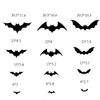 Svart 3D PVC Bat Wall Stickers Heminredning Party Barn Vardagsrum Väggar Dekaler DIY Halloween Dekoration Klistermärke