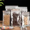 Plastic Smell Proof Bag Resealable Zipper Bags Food Tea Storage Packaging Pouch Empty Aluminum Foil Self Seal Pouches