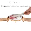 SunKta Dames Horloges Womens Japan Quartz Mening Eenvoudige Waterdichte Rose Goud Roestvrij staal Mesh Dameshorloge Relogio Feminino 210517