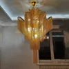 Luxo Chain Borla Pingente Lâmpada LED Diâmetro 80cm Ouro Prata Cor Home Salon Hotel Art Decorativo Luzes Decorativas Shopping Lobby Luminárias