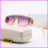 2021 Neue Beiläufige Gläser Wrap Street Mode Sonnenbrille Frauen Herren Luxus Designer Sonnenbrille Antrieb Strand Eyewear mit Box D2110073F