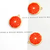 20pcs Oil Drop Strawberry Orange Metal Enamel Charms Pendants Kiwi Fruit Charms Fit for Jewelry DIY Earring Bracelet Golden Base