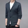 SSS Spring Dress Sweater Fashion Fashion y American Men's Cardigan casual Color s￳lido Dise￱o c￳modo abrigo blazer