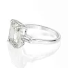 OEVAS 925 Sterling Silber Smaragdschliff Edelstein Hochzeit Verlobung Diamanten Ring Edler Schmuck Geschenk Großhandel 211217