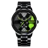 Montre à Quartz pour hommes, minuterie, Design contractuel, à la mode, délicate, roue de voiture, Sport, maille, # G30, 2021