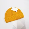 inverno uomo moda berretto lavorato a maglia core-spun beanie donna autunno caldo cappello solido regalo di Natale uomo casual sport ricamato Skull Ca ps cappelli unisex berretti grigi 5COLORI