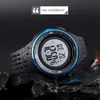 Skmei Sporthorloges voor Man Waterdichte Digitale Mens Horloges PU Soft Band Chrono Hour Klok Mannelijke Reloj Hombre 1537 Q0524