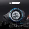 Skmei Orologi sportivi da uomo Orologi da polso digitali impermeabili da uomo Pu Soft Band Chrono Hour Orologio da uomo Reloj Hombre 1537 Q0524