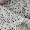 White Lace Crocheted Tablecloth Cotton Rectangle Table Cloth Home el Textile DecorZB-TC017D3 210626