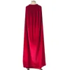 Wijn rood fluwelen winter vrouwen bruids wrap cape bruiloft jas voor bruiloft mantels hooded party wraps jas