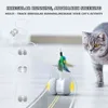BENTOPAL- -Smart Interactive Feather Stick Cat Toys Gatto elettronico automatico Intelligentemente USB LED Light Pet Toys Cat Funny Toys 211122