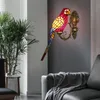 Настенные лампы ArtPad Экзотическая атмосфера птица Обои для турецкого ресторана Бар Coffee красивый красочный домашний декор