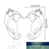 Elf Ear Cuffs Clip-On Earrings Wing Tassel Filigran Fairy Wrap Kolczyki Elven Cosplay Fantasy Costume Cena fabryczna Ekspert Quality Quality Najnowsze styl Original