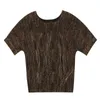 Glitter Shirt Tops Mode Elegante Shiny Sequin Blouse Tuniek Vrouwen Rode Golden Shine Dames Blouses Plus Size 10127