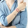 Chenxi Brand Lady Watches Женская прямоугольная циферблатная Кварцевые наручные часы Простые Повседневные Часы Для Женщины Часы Моды Женский Подарок Q0524