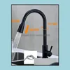 Bathroom Sink Faucets Faucets, Showers & As Home Garden Kitchen Sier Black Single Handle Pl Out Tap Hole Swivel 360 Degree Water Mixer Mixer