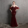 2022 Pink Off Shoulder Party Dress Women Sexig Rem Sequin Evening Dress Long Prom Dresses