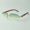 Designer medium diamond sunglasses 3524026 with tiger wood arms glasses,Direct sales, size: 18-135mm