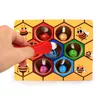 Wooden Building Block Leaning Children Montessori Early Education Beehive Game Childhood Color Cognitive Clip Small Bee Educatinal4039626