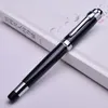 Ballpoint Pens Silver Black Monte Roller Ball Pen с пополнением школьного офиса поставляется высокое качество для друга подарка 089076667