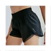 L124 short de yoga pour femmes pantalon poche à séchage rapide tenue de sport de gym robes d'été de style de haute qualité taille élastique vêtements de course