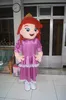 Högkvalitativ Princess Mascot Kostym Halloween Jul Cartoon Character Outfits Suit Advertising Leaflets Clothings Carnival Unisex vuxna outfit